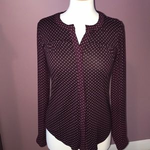 Loft Long sleeve button up blouse